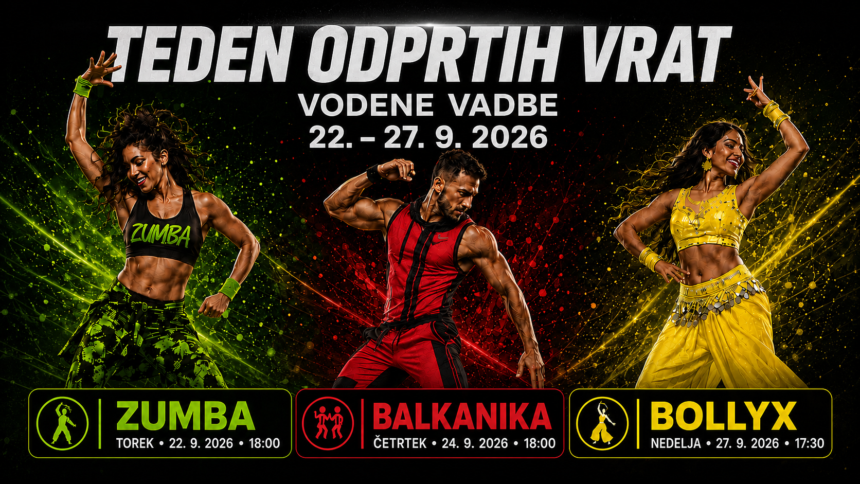 teden odprtih vrat plesne vadbe